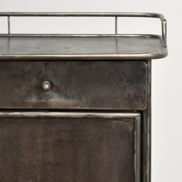 Antique Iron Bedside Table, 1910s For Sale - Image 10 of 13