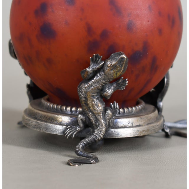 1930s French Art Deco Night Lamp by E. Val Et Cie. - France For Sale - Image 10 of 14