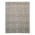 9x12 Gray Hand-Knotted Wool Viscose Linked Lattice Geometric Modern Carpet Rug For Sale
