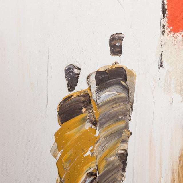Danish Artist, Abstract Composition, 20th Century, Oil on Canvas For Sale - Image 4 of 8