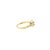 Traditional 0.30ct Cushion Center Diamond Swirl Halo Ring 14k Yellow Gold Size 5.75 For Sale - Image 3 of 5