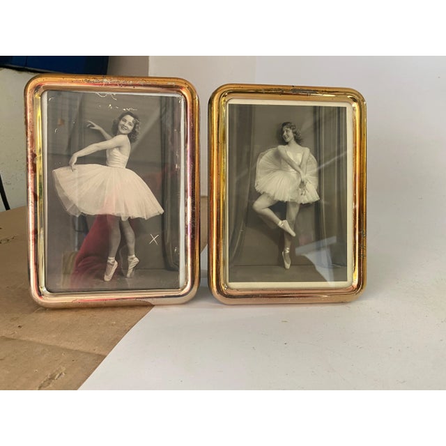 1950s Vintage Italian Picture Frame Photos of Dancer, 1950s, Set of 2 For Sale - Image 5 of 10