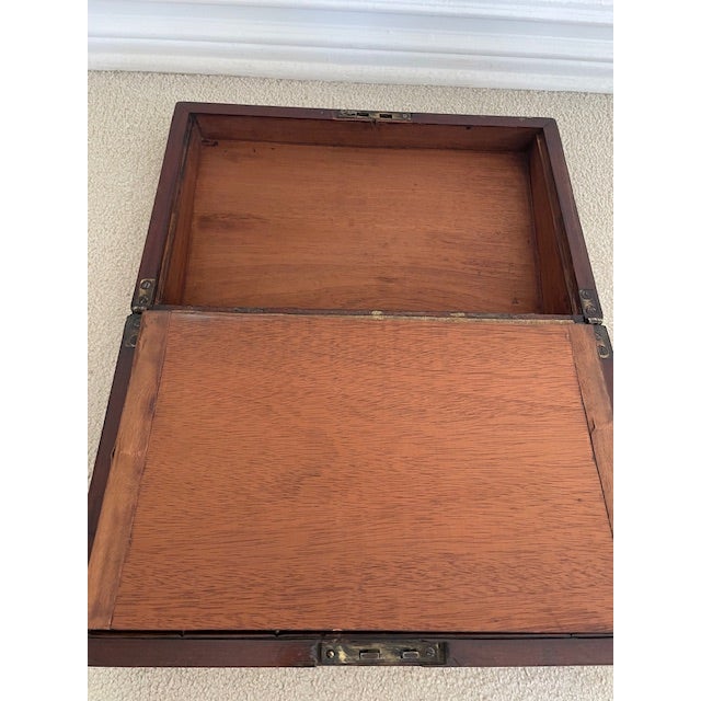 Rare 19th Century English Writing Slope With Secret Drawers For Sale In Los Angeles - Image 6 of 8