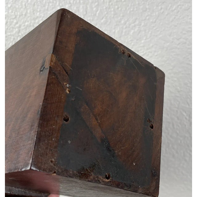 Antique Carved Wood Head Young Woman Figure 18th Century French Greco-Roman Lady For Sale - Image 10 of 10