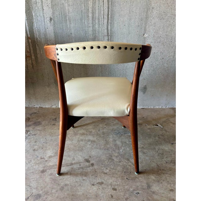 Vintage Mid-Century Modern Walnut Armchair Attributed to Laurence Peabody For Sale - Image 10 of 10