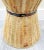 Vintage Rustic Indoor Outdoor Teak Stave Hourglass Side Table For Sale - Image 9 of 10