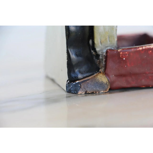 1950s French Earthenware Kitchen Wall Pig Matchbox Holder For Sale - Image 11 of 13