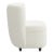 Transitional Ana Chair in Natural Faux Sheepskin For Sale - Image 3 of 7