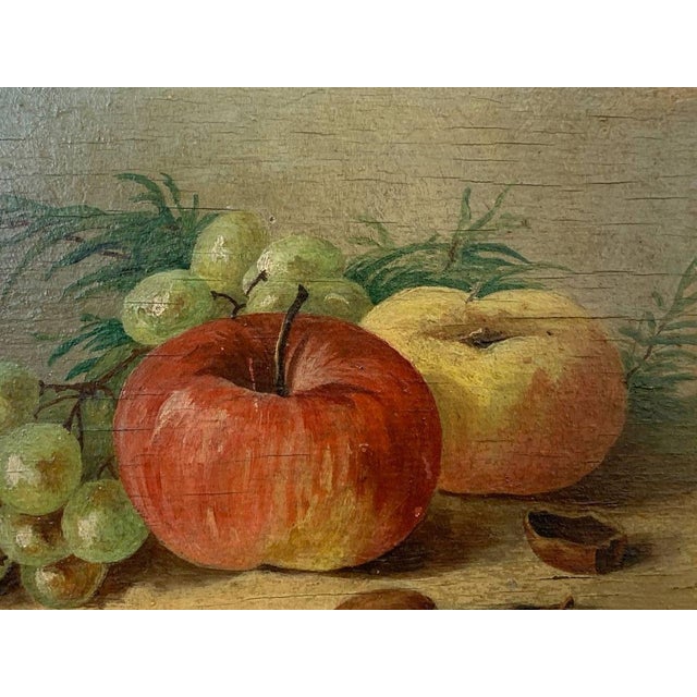 Realism Oil Painting Still Life With Apples For Sale - Image 3 of 12