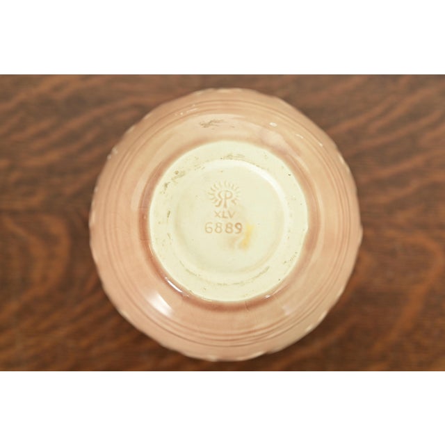 Brown Rookwood Pottery Arts & Crafts Glazed Ceramic Art Pottery Vase With Relief Decoration of Horses, 1945 For Sale - Image 8 of 11