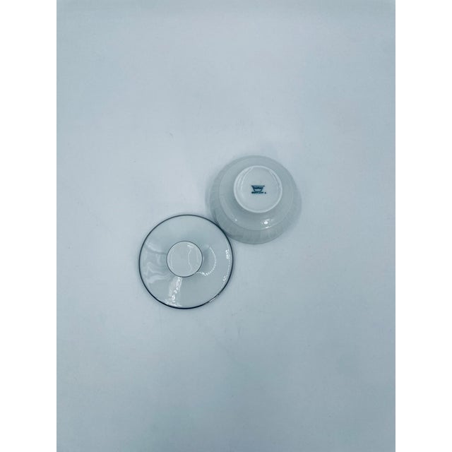 Ceramic Porcelain Lanzette Sugar Bowl by Tapio Wirkkala for Thomas, 1965 For Sale - Image 7 of 8