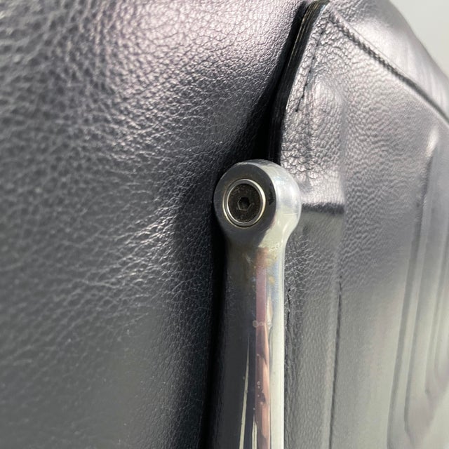 Italian Modern Black Leather Sofa by Antonio Citterio and Paolo Nava for B&B Italia, 1980s For Sale - Image 15 of 18