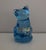 Fenton Art Glass Company Fenton Art Glass Hand Painted Blue Sitting Cat Kitten & Original Box For Sale - Image 4 of 12