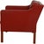 1980s 2321 Lounge Chair in Red Leather by Børge Mogensen, 1980s For Sale - Image 5 of 18