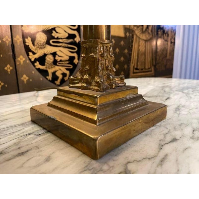 Empire Style Bronze Lamp For Sale - Image 4 of 6