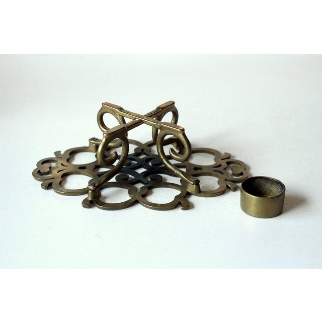 1960s Solid Brass Tea Warmer - Trevit - Vintage From the 60s For Sale - Image 5 of 7