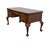 HEKMAN FURNITURE Solid Walnut Traditional Chippendale Style 58" Writing Desk w. Tooled Leather Top 30" High 58" Wide 30"...