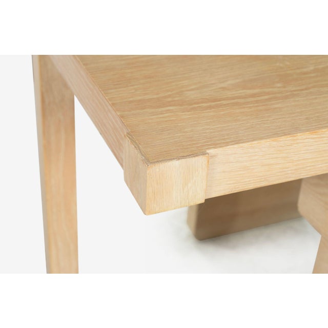 1980s Jay Spectre Console for Century Furniture– Cerused Oakwood 1985c. For Sale - Image 5 of 9