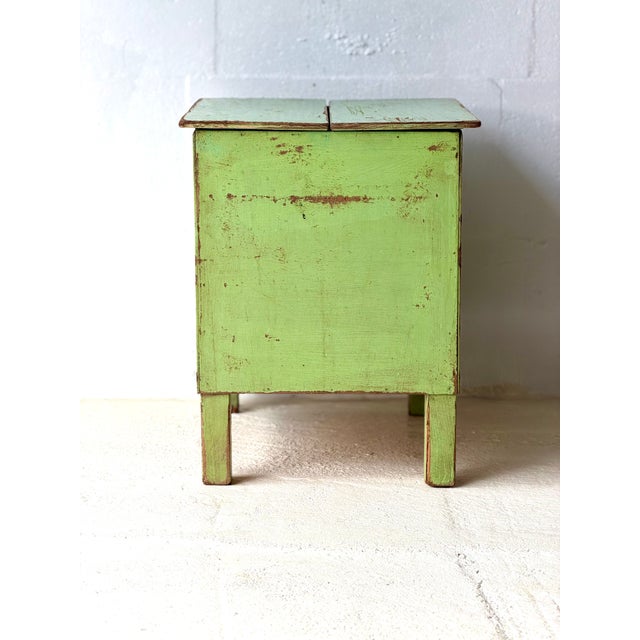 Forest Green Industrial Green Storage Table, 1960s For Sale - Image 8 of 17