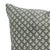 Art Deco Fabdivine Handmade Block Print Linen Blend Throw Pillow Cover 22x22– Hariyali Green Floral Design For Sale - Image 3 of 9