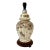Boho Chic Hand Painted Floral Ginger Jar Table Lamp For Sale