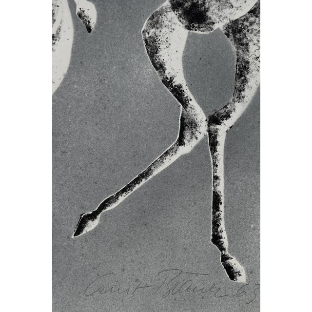 Paint Ernst Bräuer, Animal Trainer with Two Horses, 1963, Monotype and Lithograph For Sale - Image 7 of 12