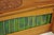 Antique English Arts & Crafts Birch Wood Green Tile Backsplash Washstand Server For Sale - Image 10 of 18