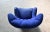Wood Large Danish 1940's Channel Back Lounge Chair in Round Organic Shape For Sale - Image 7 of 7