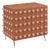 Terracotta Murano Glass Cabinet with 90 Clear Spheres and Brass from Justfurnituress SRL For Sale