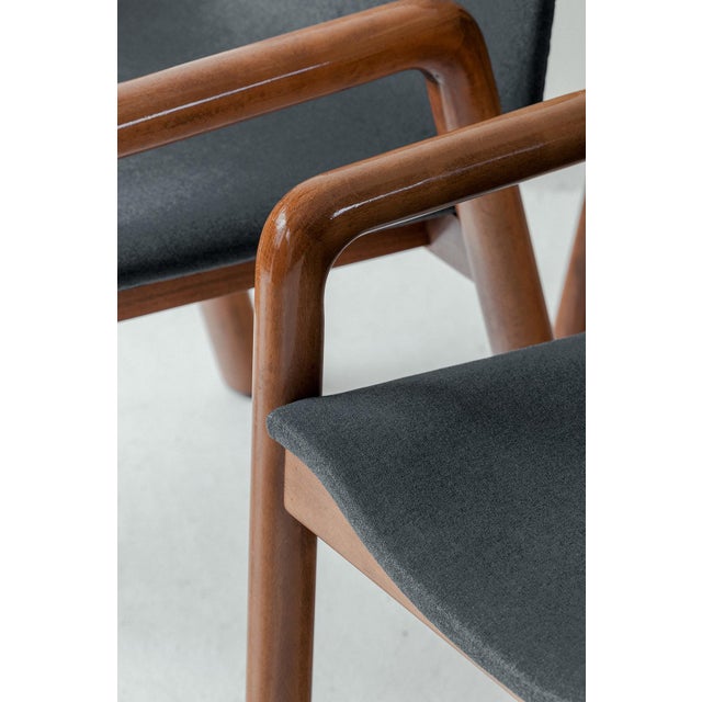 Brown Dilos Dining Chairs by Guido Faleschini for 4 Mariani, Italy, 1975, Set of 6 For Sale - Image 8 of 13