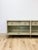 Modern American Drew Corsica Painted Gray Console Credenza Glass Doors Coastal For Sale - Image 12 of 18