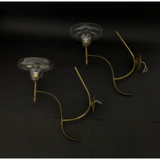 Mid-Century Modern Italian Wall Lamps by Gio Ponti, 1940s, Set of 2 For Sale - Image 3 of 6