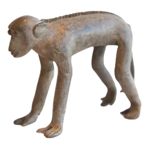 Vintage African Monkey Figurine