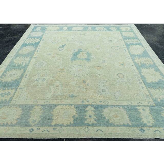 Early 21st Century Turkish Oushak Rug 8' x 9'11" #19108 For Sale - Image 5 of 8