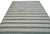 Handmade Woolen Flat Weave Rug, Blueish Grey and White Striped Wool Rug - 8'x10' For Sale - Image 6 of 13