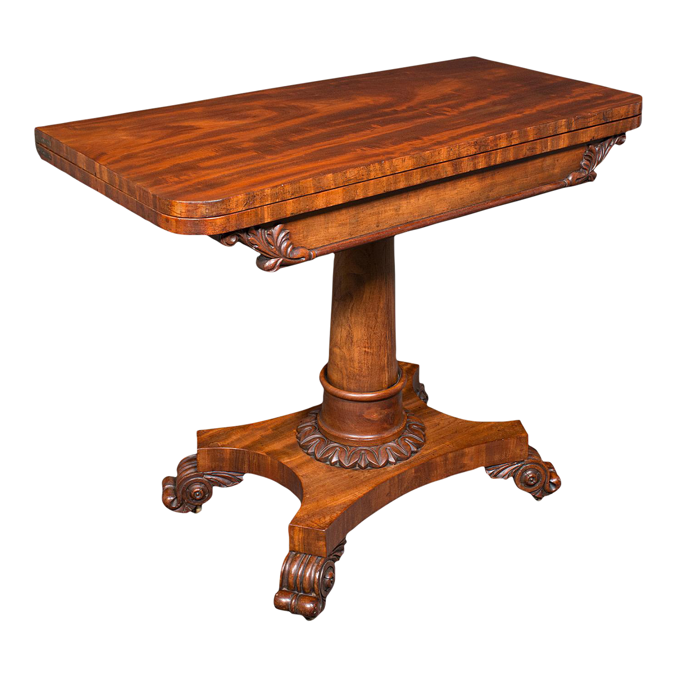 Antique Folding tableアンティークテーブル Antique William IV English Fold-Over Card Table, 1835 for sale at