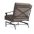 Not Yet Made - Made To Order Brown Jordan Venetian Motion Lounge Chair, Textured Pewter frame with Fusion Taupe fabric For Sale - Image 5 of 11