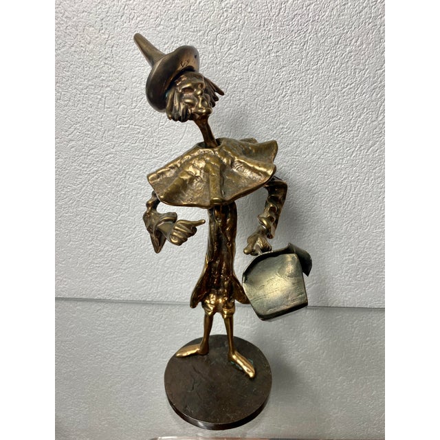 Yves Lohe, Clown with His Briefcase, 1980s, Bronze For Sale - Image 10 of 10
