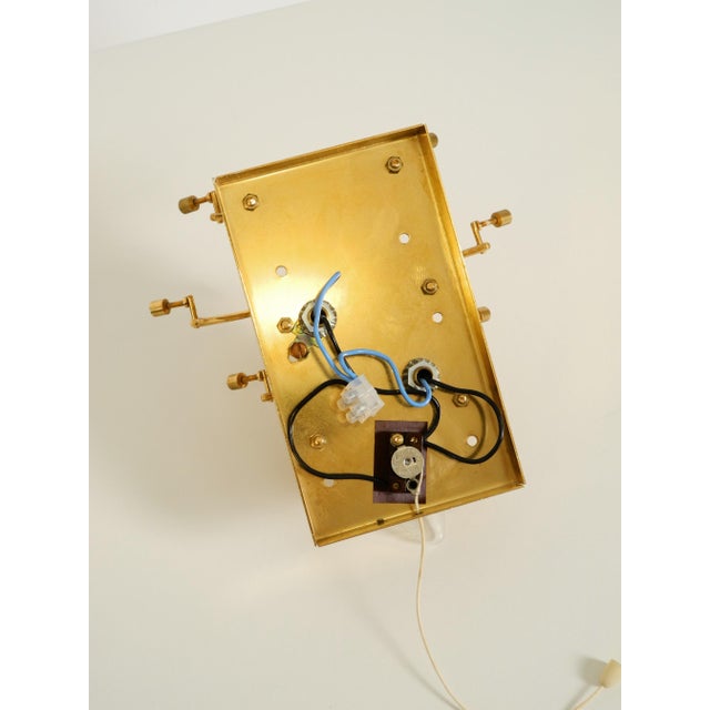 Crystal Glass and Brass Wall Lamp from Kinkeldey, 1960s For Sale - Image 17 of 18