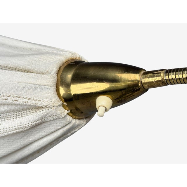 Eskilstuna Elektrofabrik, Floor Lamp, Laqcuered Metal, Brass, Sweden, 1960s For Sale In New York - Image 6 of 14