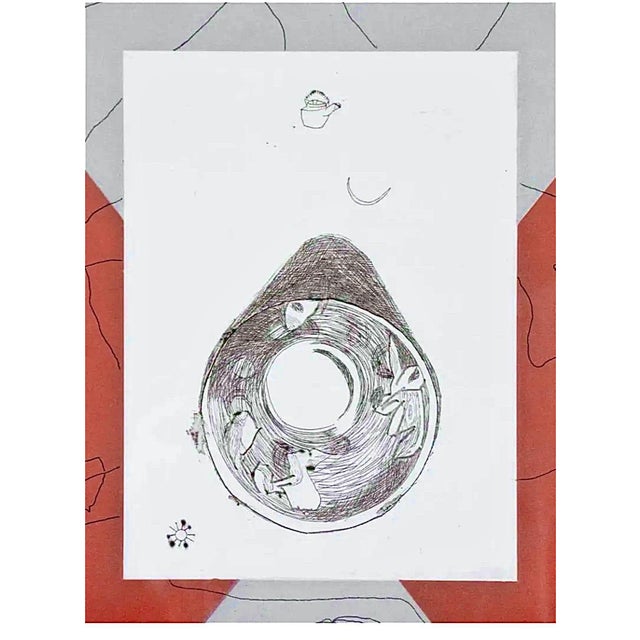 Francesco Clemente (Italian b. 1952), 'This side up / Telemone #2, 1981 Medium: Intaglio hard ground etching, color...