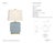 Thomas O'Brien by Visual Comfort Signature Monique 20" Table Lamp in Silk Blue with Linen Shade Designer: Thomas O'Brien...