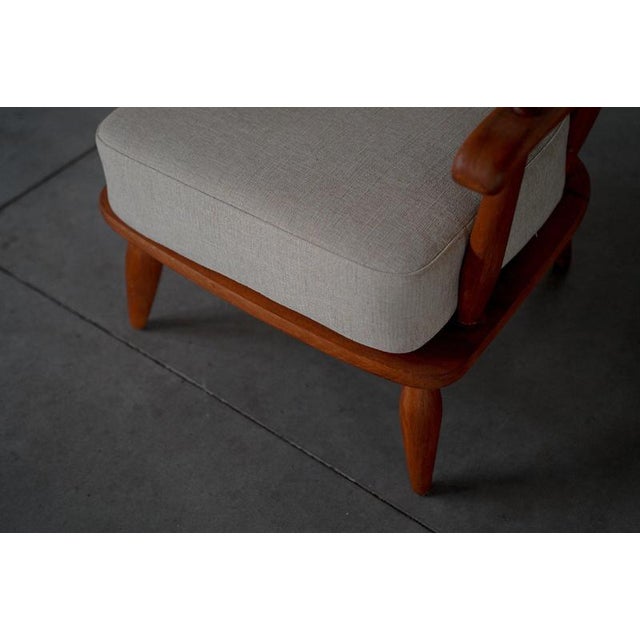 Lounge Chairs with Rattan Backrest, France, 1950s, Set of 2 For Sale - Image 11 of 18