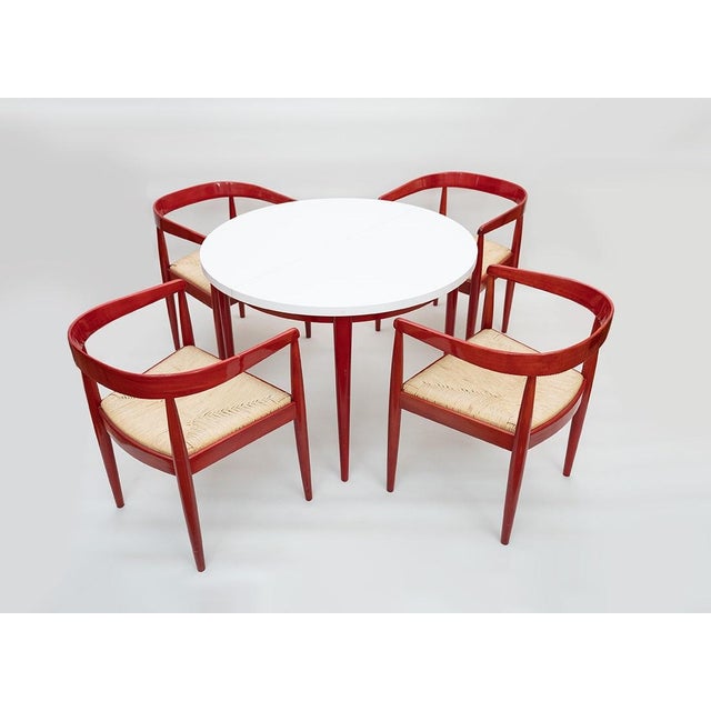 Scandinavian Dining Table with Chairs, 1960s, Set of 5 For Sale - Image 16 of 18