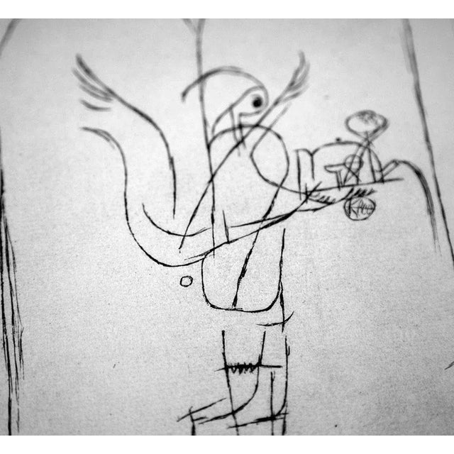 Abstract Paul Klee Lithograph Ltd Edition “Fulfillment Angel" For Sale - Image 4 of 5