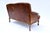 Vintage Louis XV Style Leather Loveseat Sofa For Sale - Image 10 of 12