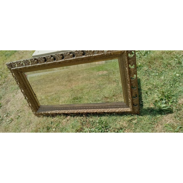 19th Century Carved Giltwood Frame Wall Mirror For Sale - Image 4 of 12
