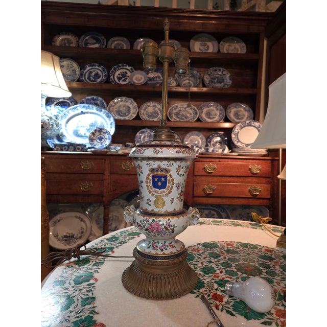 Antique Samson Porcelain Urn Lamp For Sale - Image 14 of 15