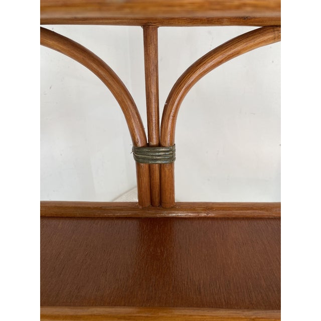 Bamboo and Rattan Shelf, 1970s For Sale - Image 9 of 15
