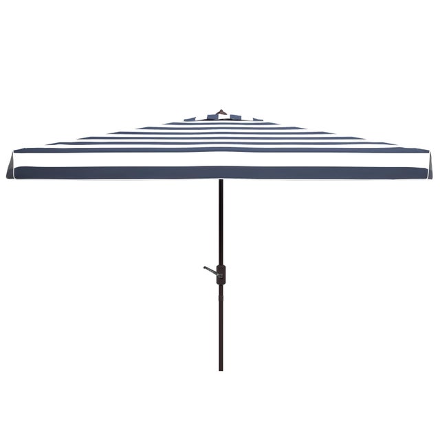Elsa Fashion Line 6.5X10Ft Rectangle Umbrella, Navy&White For Sale In Philadelphia - Image 6 of 6